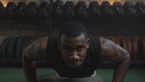 Man Doing Push-Ups