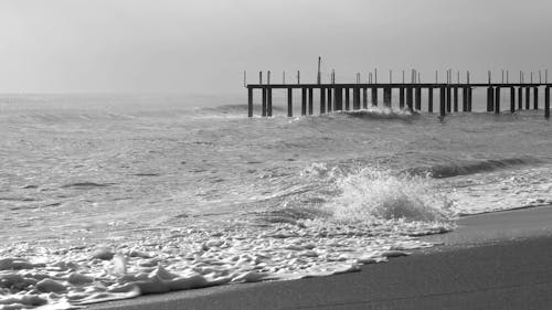 Waves Crashing on a Shore