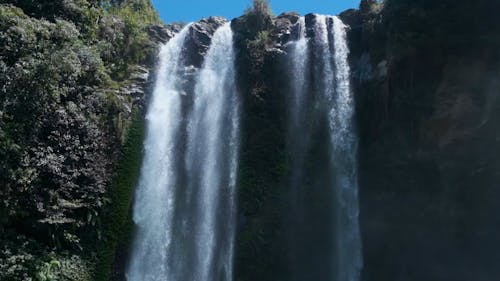 Wide Angle Shot of Water Falls