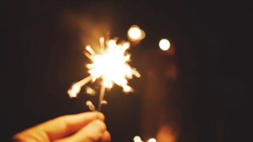 Close-Up Of A Sparkler