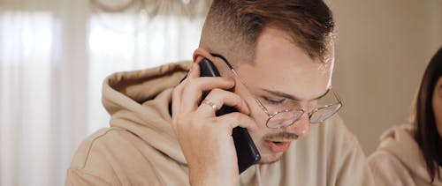 Man Talking on the Phone