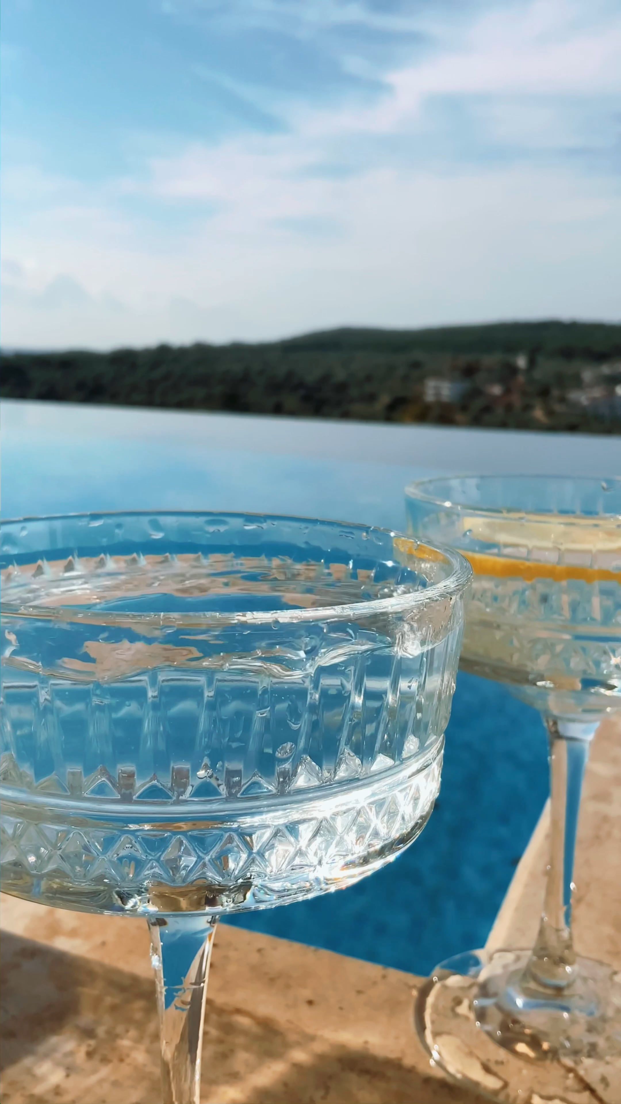 Rotating Glass Free Stock Video