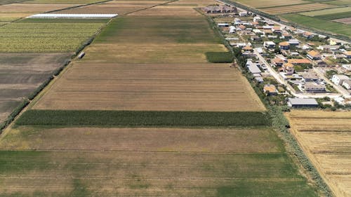 Aerial Footage Of Farmlands