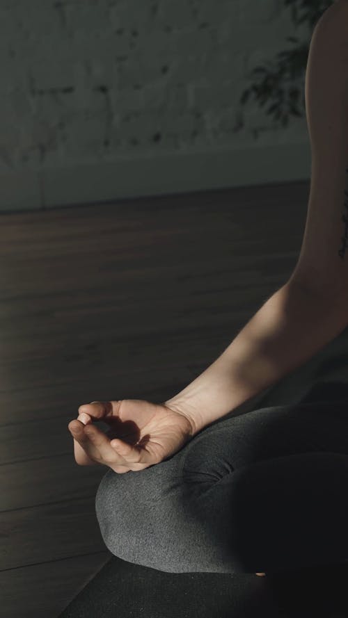 Person's Hand In Gyan Mudra Position