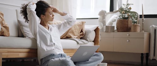 Woman using Laptop