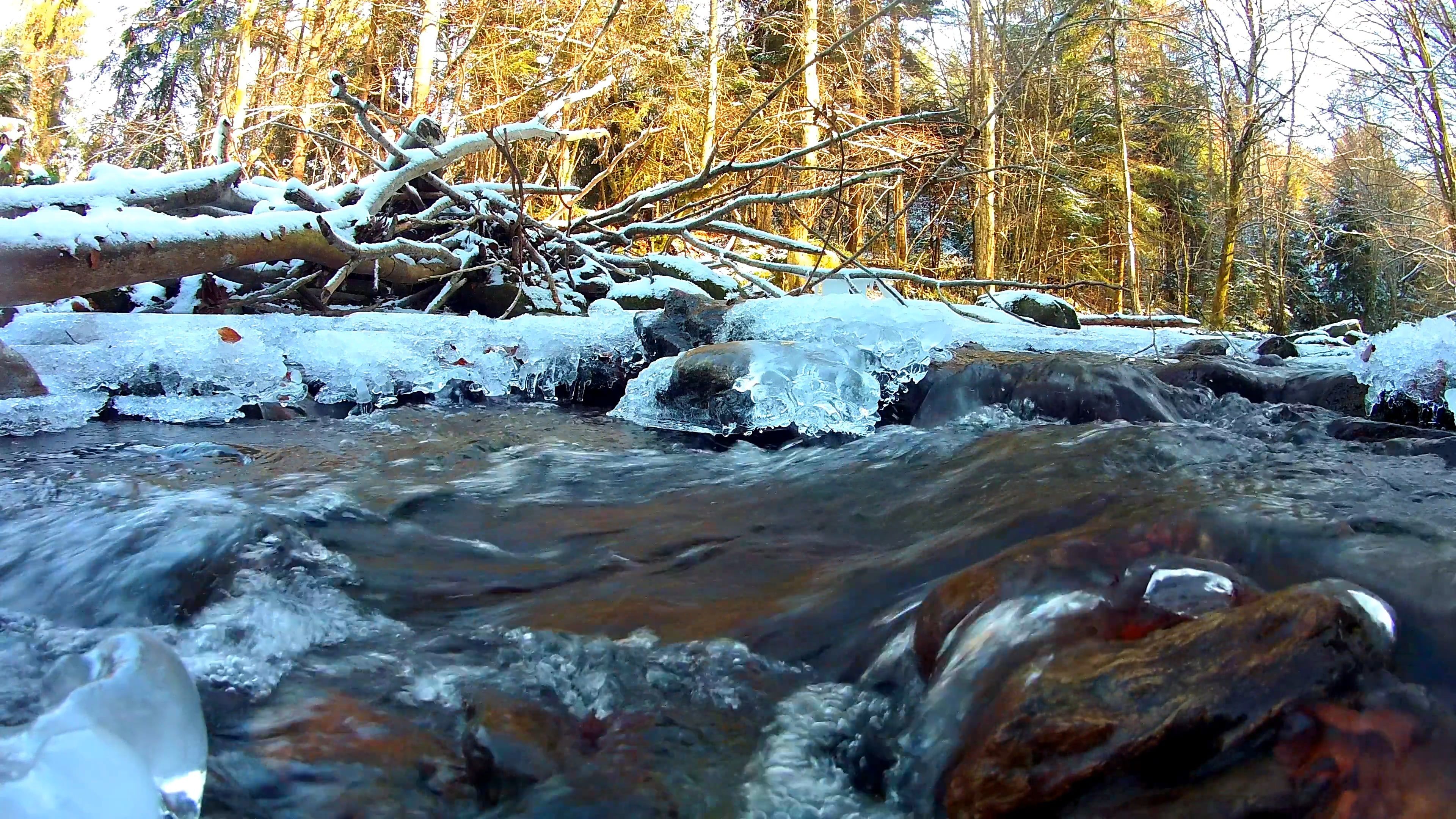 Close-up Video of a Flowing River Free Stock Video Footage, Royalty ...