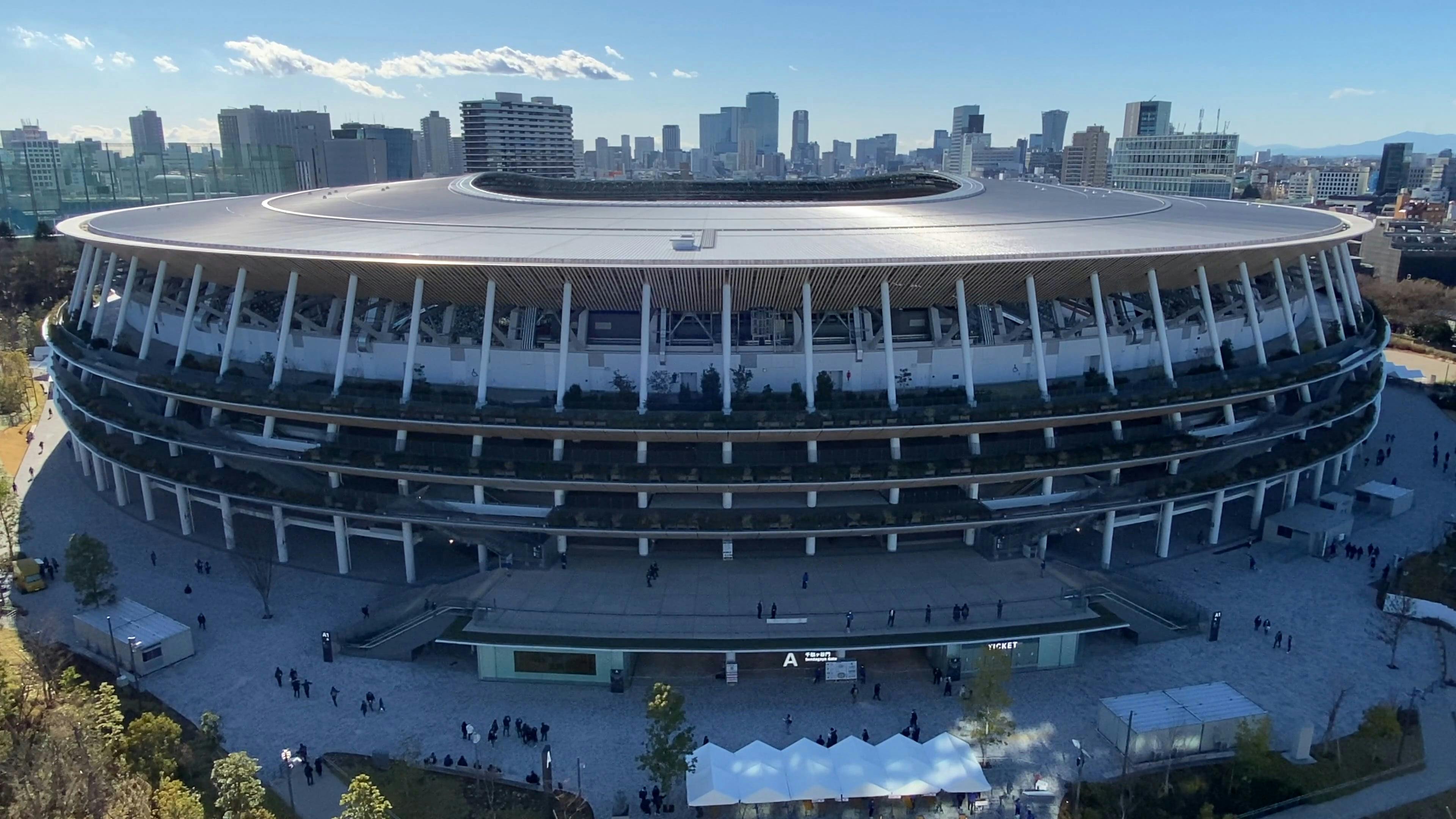 Olympic Stadium in Tokyo Japan · Free Stock Video