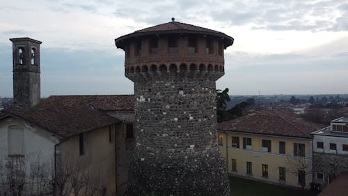 Tower Fortification in Medieval Village