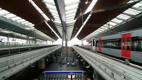 Drone Footage of Amsterdam Metro Station