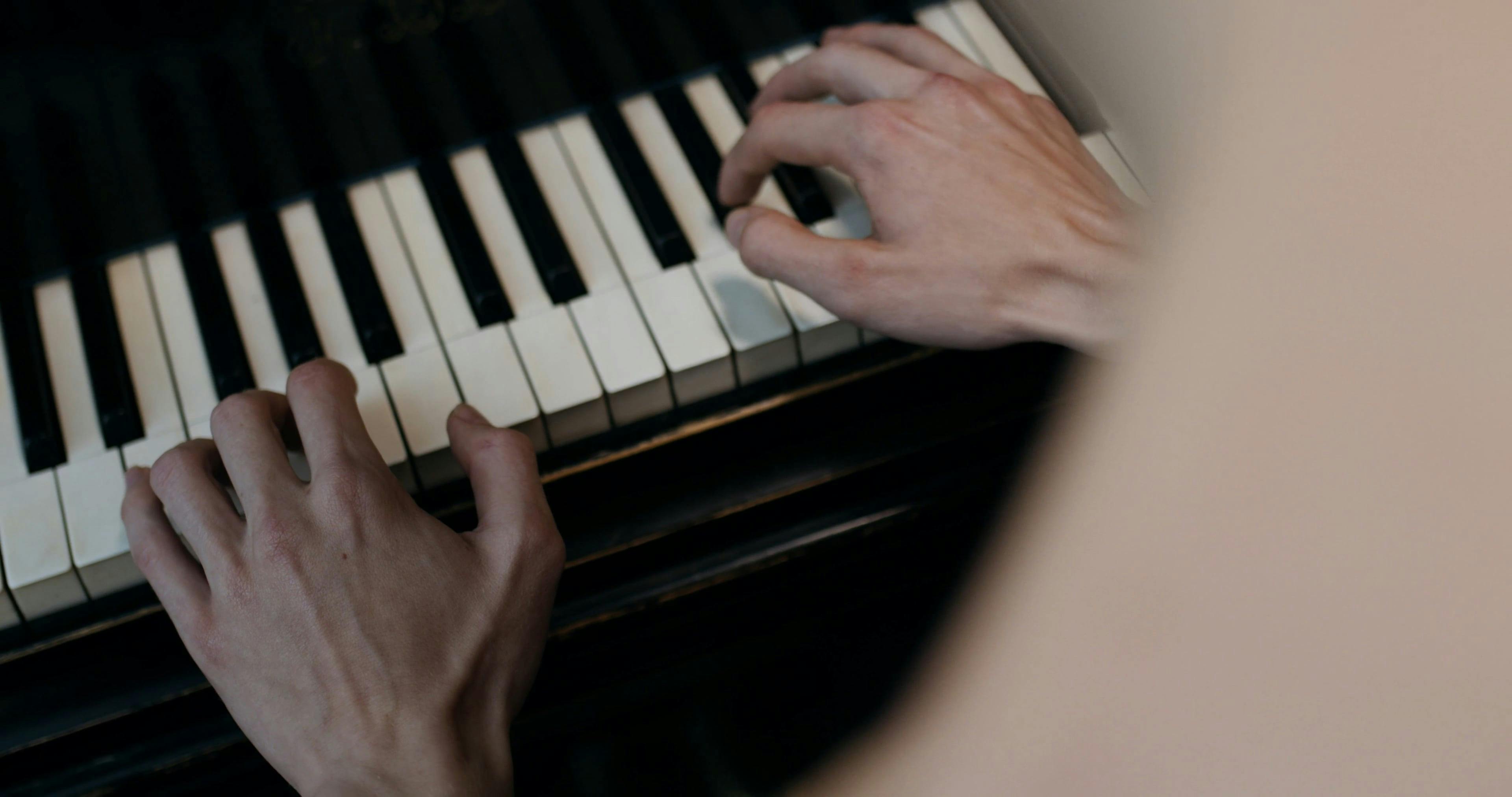 Person Playing Piano · Free Stock Video