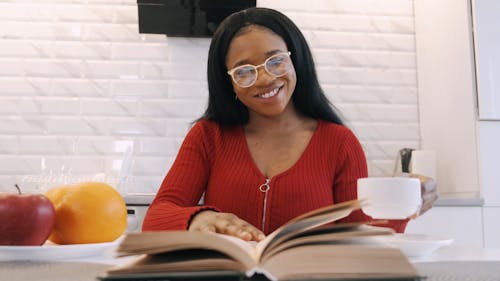 A Woman Reading A Book