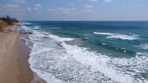 Aerial Shot of a Seashore