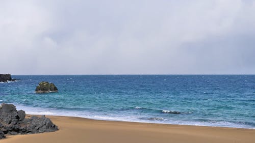 Sea Waves in the Beach 