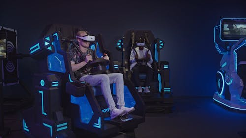 People Playing Virtual Reality