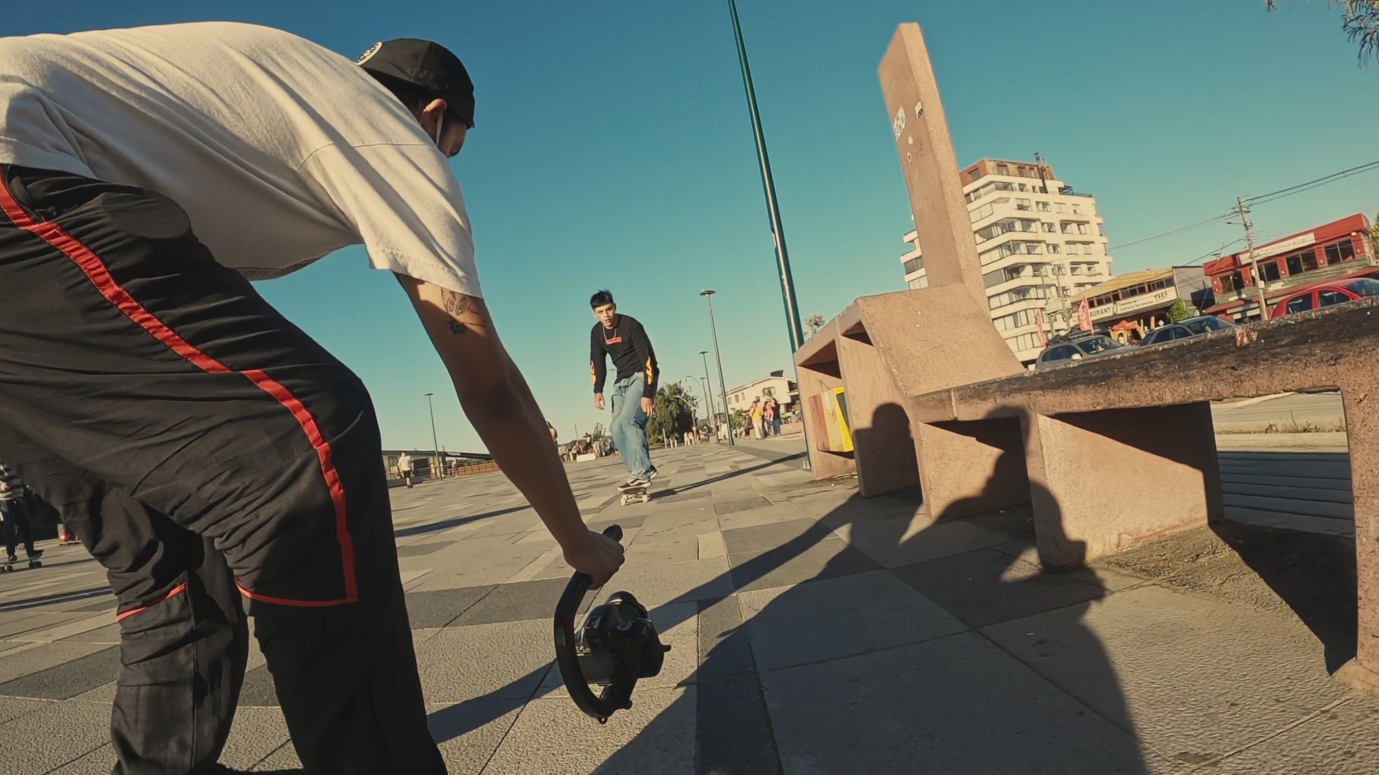 A Man Taking a Video of a Guy Playing Skateboard Free Stock Video ...