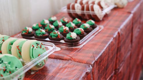 Pastries Arranged on a Table