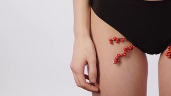 女生私处视频素材