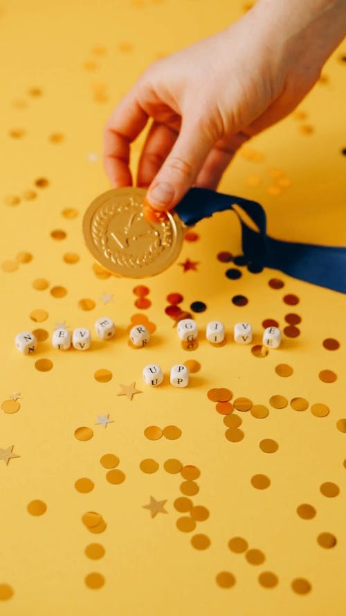 Gold Medal and Letter Dice
