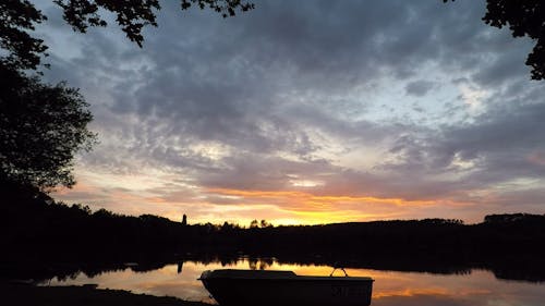 Time Lapse of Clouds at Sunset