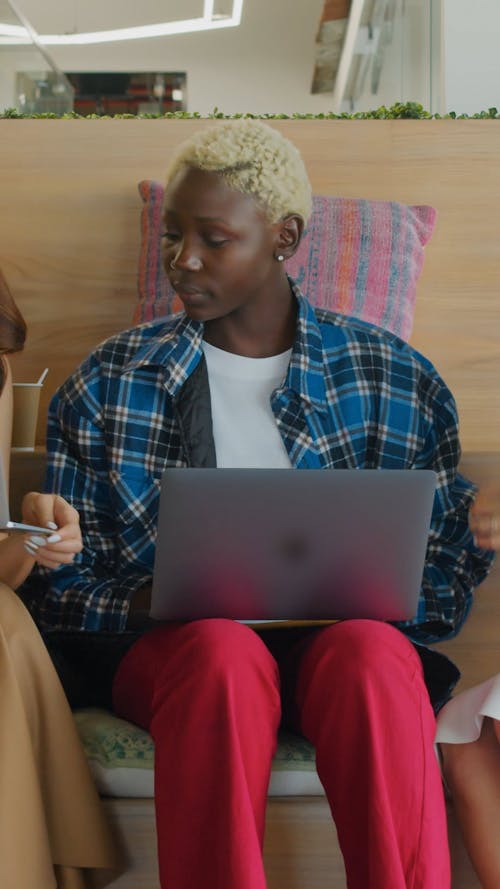 Woman using Laptop