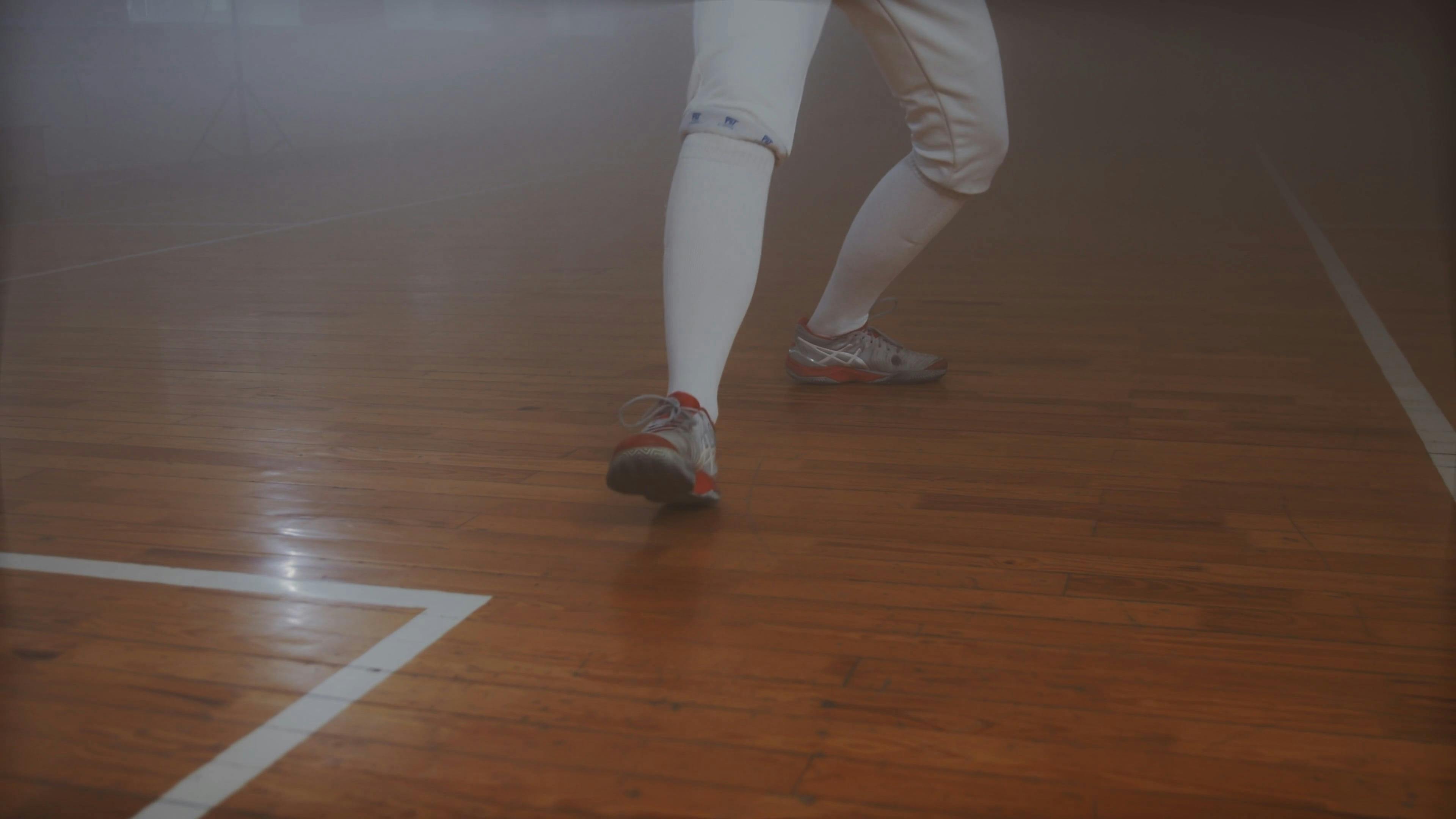 Person Doing Fencing Footwork Free Stock Video Footage, RoyaltyFree 4K