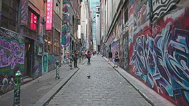 walls covered with graffiti art