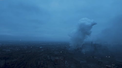 Drone Footage of an Industrial Area