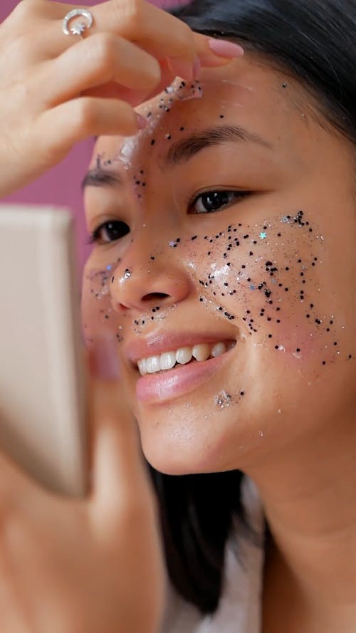 Woman Removing Makeup