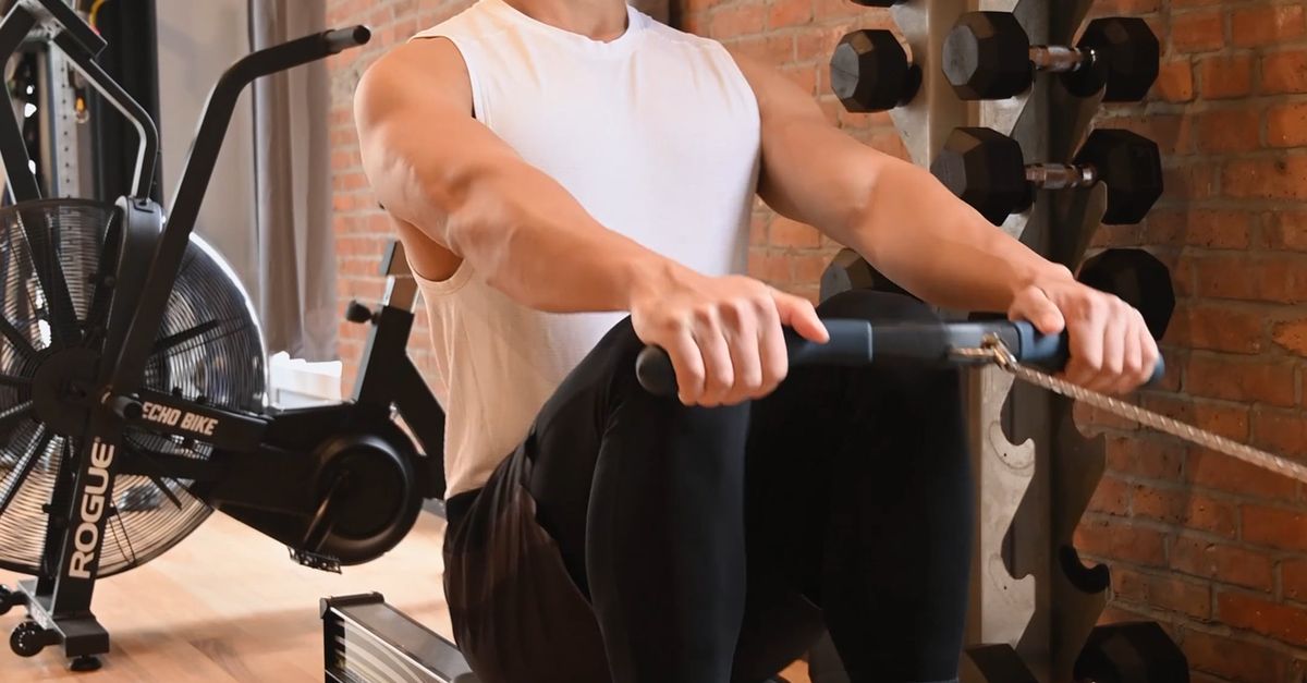 Man Pulling a Rowing Machine Free Stock Video Footage, Royalty-Free 4K ...