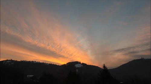 Timelapse Clouds Over Hills