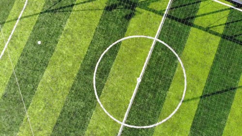 Aerial Footage of a Green Field