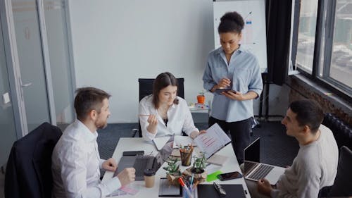 Office Team Having a Meeting