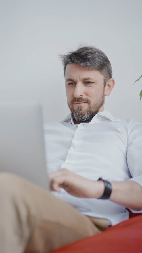 Man Using Laptop