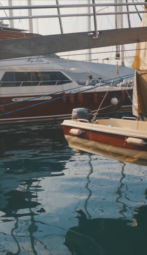 Boats Docked on a Pier