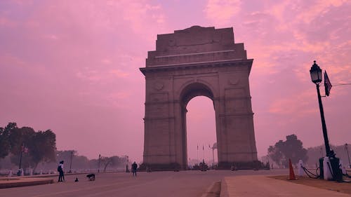 People at the India Gate