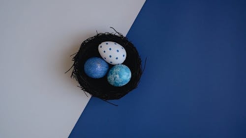 Easter Eggs in a Nest 