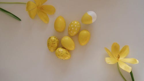 Yellow Color Easter Eggs