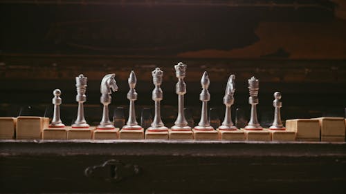 Aligned Chess Pieces