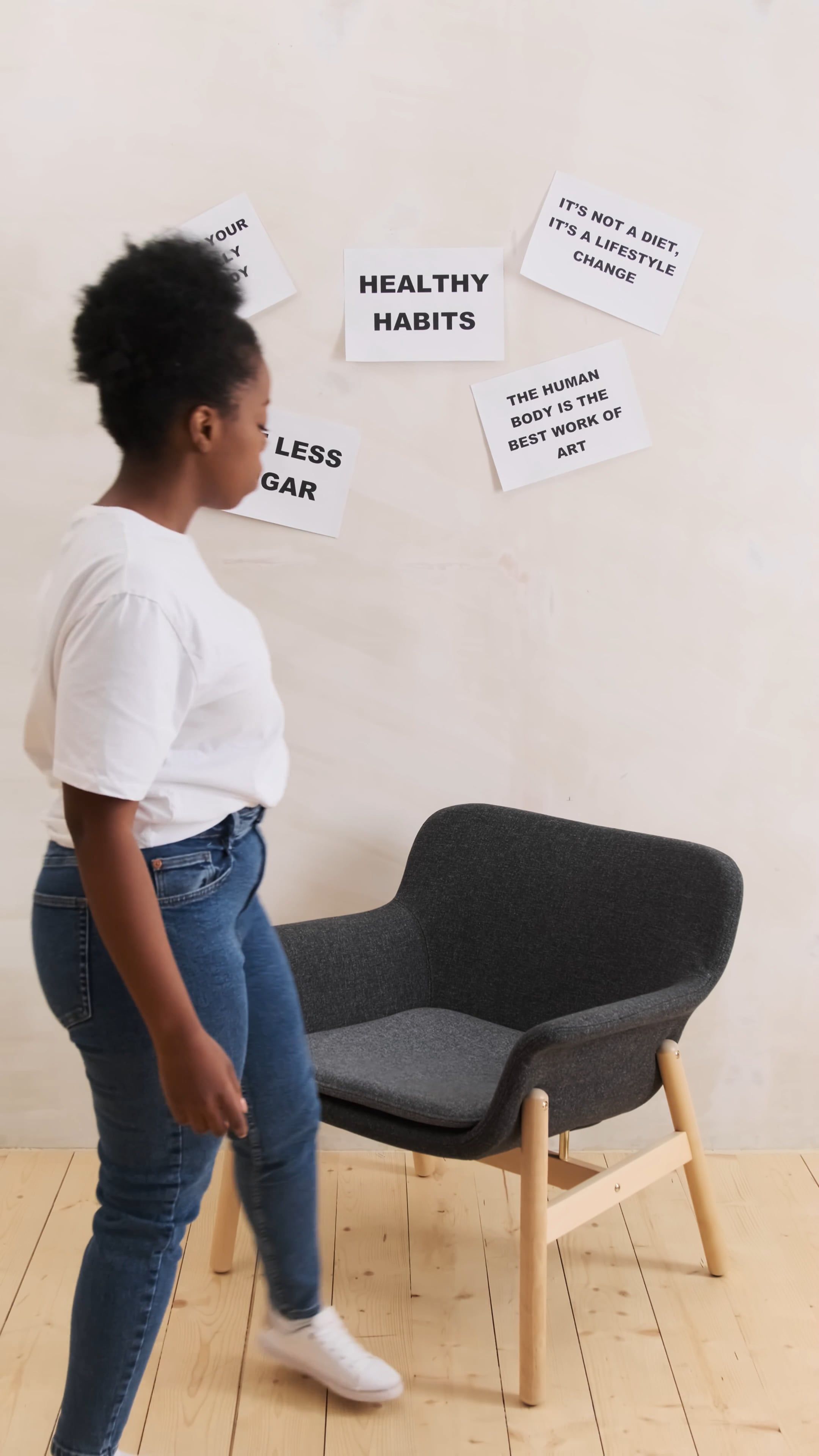 Woman Sitting on the Floor · Free Stock Video