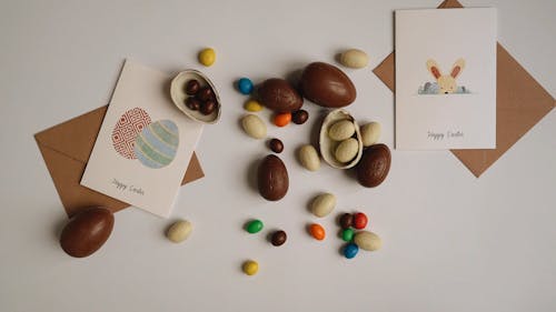 Variety of Chocolate Easter Eggs