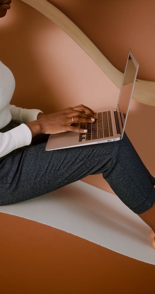 Woman using Laptop