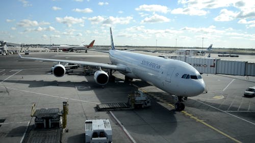 A Video of a Plane in an Airport