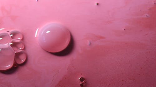 A Close-up Video of Pink Colored Liquid