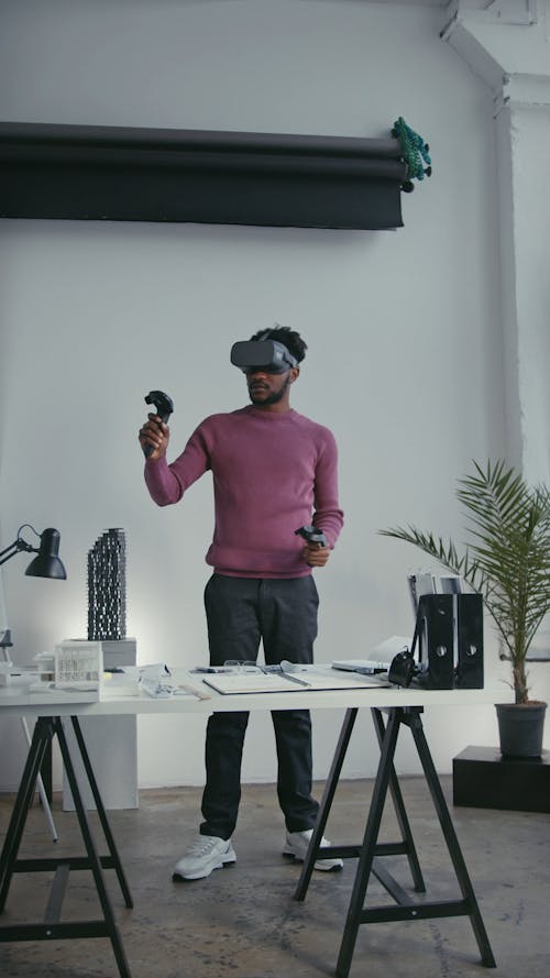 Person using Virtual Reality Headset