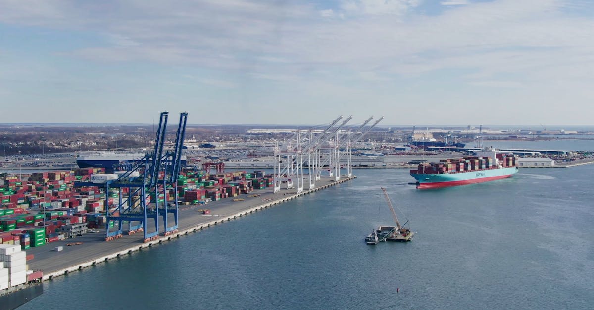 Aerial Footage of a Port Free Stock Video Footage, Royalty-Free 4K & HD ...