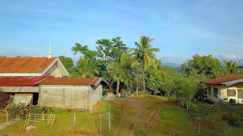 Drone Shot of Rural Area