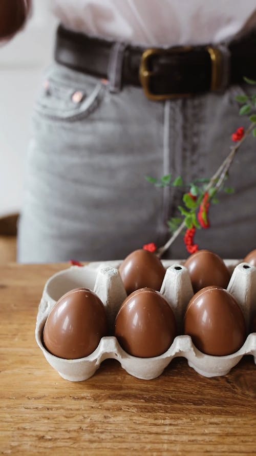 Tray Of Chocolate Eggs