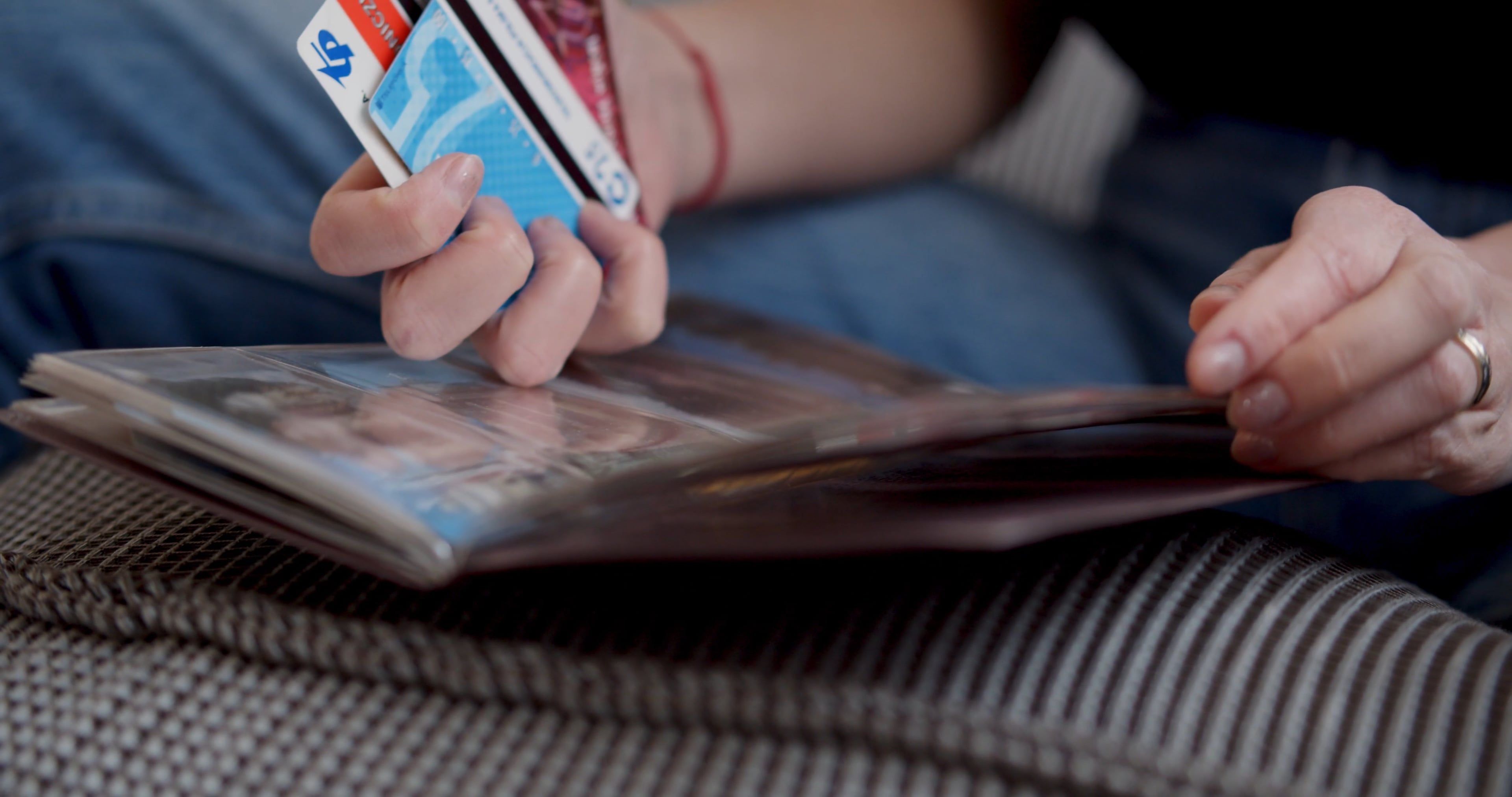 A Person Putting Cards on the Card Book Free Stock Video Footage ...