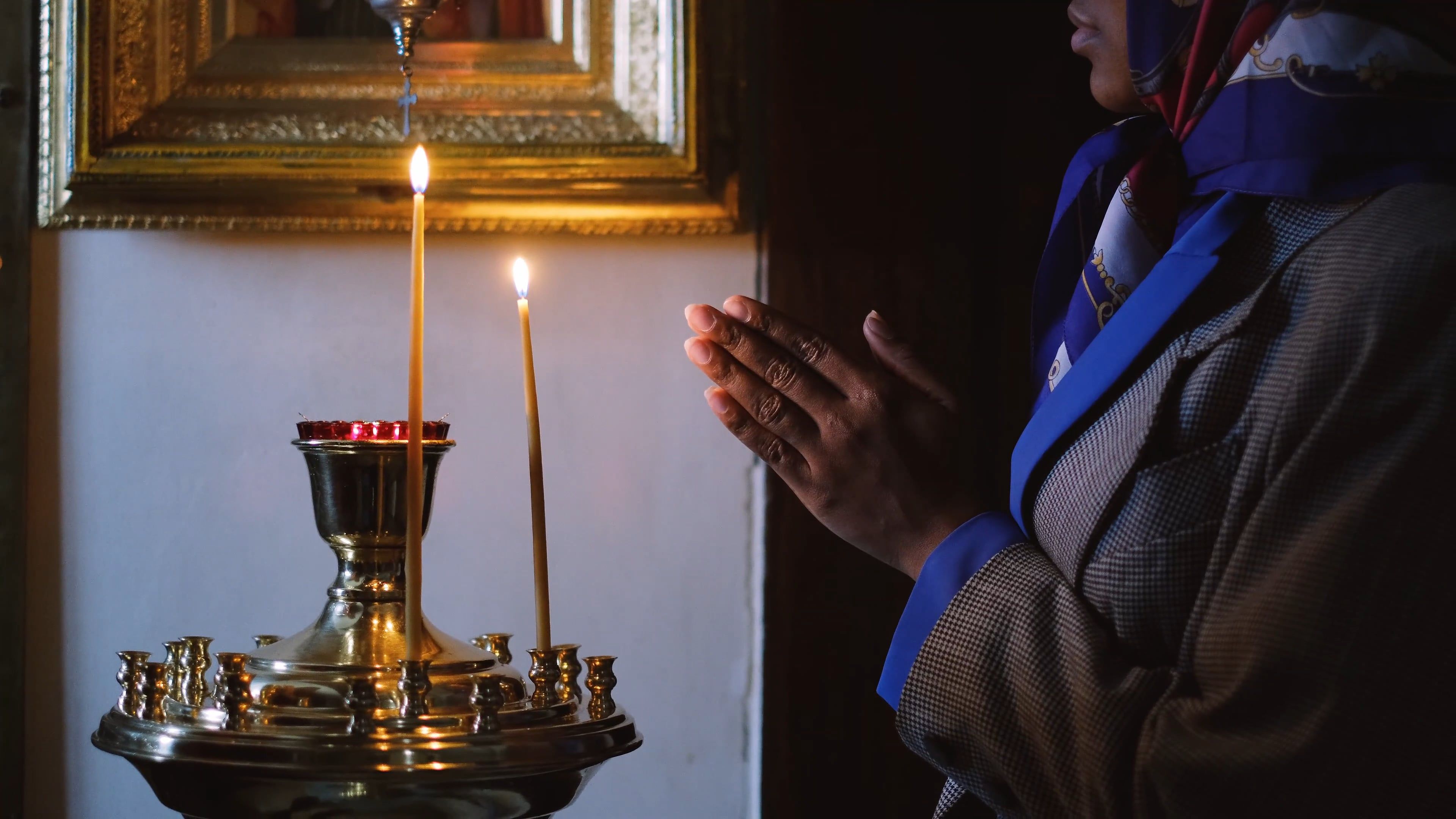 Woman Praying in Church Free Stock Video Footage, Royalty-Free 4K & HD ...