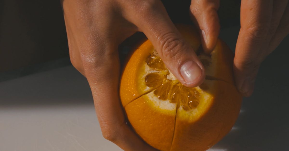 Close Up Video of a Person Peeling an Orange Free Stock Video Footage ...